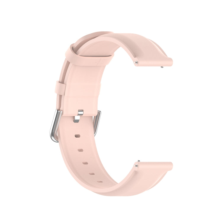 For Huawei Watch GT 3 42mm 20mm Round Tail Leather Watch Band(Light Pink) by buy2fix