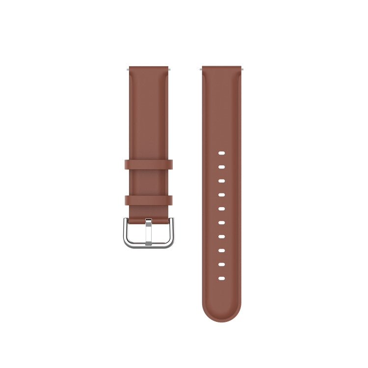 For Huawei Watch GT 3 42mm 20mm Round Tail Leather Watch Band(Brown) by buy2fix