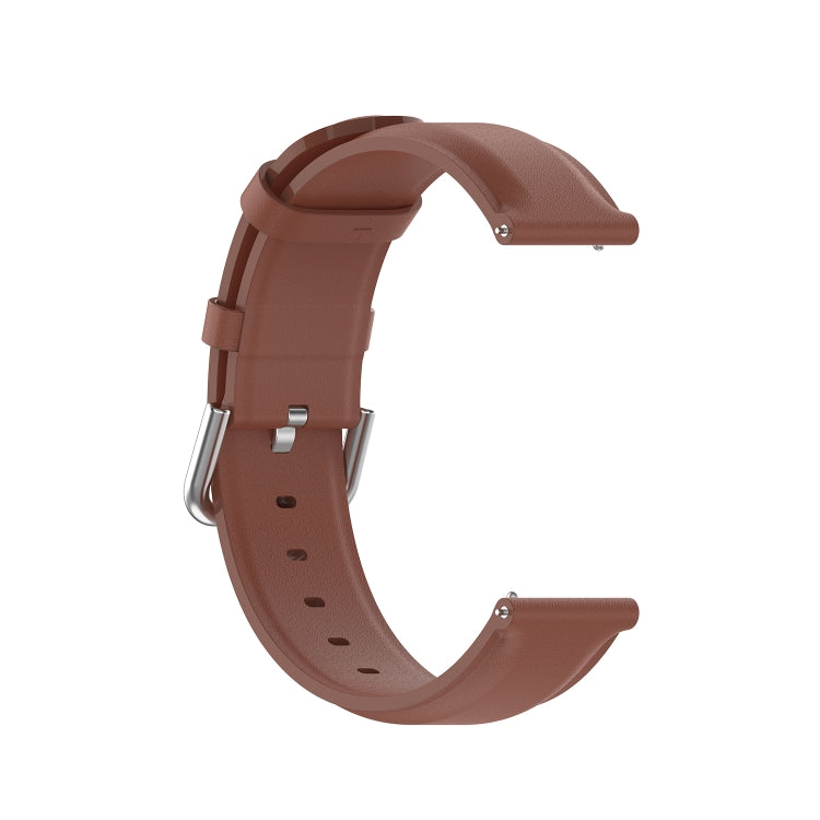 For Huawei Watch GT 3 42mm 20mm Round Tail Leather Watch Band(Brown) by buy2fix