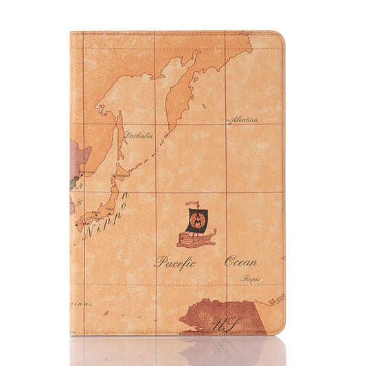 For iPad 10.2 / 10.5 Map Texture Horizontal Flip Leather Case with Holder & Card Slots & Wallet, Random Texture Delivery(Brown) - iPad 10.2 Cases by buy2fix | Online Shopping UK | buy2fix
