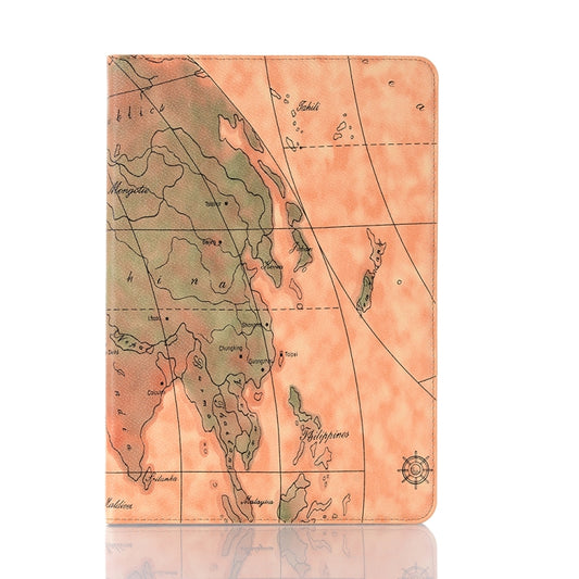For iPad 10.2 / 10.5 Map Texture Horizontal Flip Leather Case with Holder & Card Slots & Wallet, Random Texture Delivery(Green) - iPad 10.2 Cases by buy2fix | Online Shopping UK | buy2fix