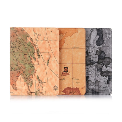 For iPad 10.2 / 10.5 Map Texture Horizontal Flip Leather Case with Holder & Card Slots & Wallet, Random Texture Delivery(Green) - iPad 10.2 Cases by buy2fix | Online Shopping UK | buy2fix