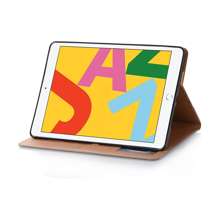 For iPad 10.2 / 10.5 Retro Book Style Horizontal Flip Leather Case with Holder & Card Slots & Wallet(Grey) - iPad 10.2 Cases by buy2fix | Online Shopping UK | buy2fix