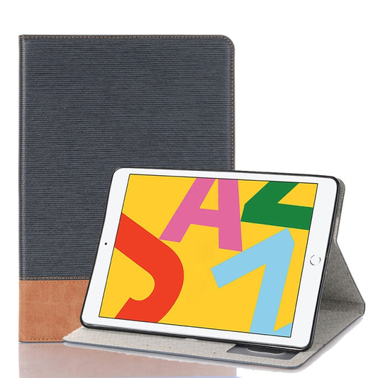 For iPad 10.2 / 10.5 Cross Texture Horizontal Flip PU Leather Case with Holder & Card Slots & Wallet(Dark Blue) - iPad 10.2 Cases by buy2fix | Online Shopping UK | buy2fix