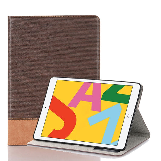 For iPad 10.2 / 10.5 Cross Texture Horizontal Flip PU Leather Case with Holder & Card Slots & Wallet(Coffee) - iPad 10.2 Cases by buy2fix | Online Shopping UK | buy2fix