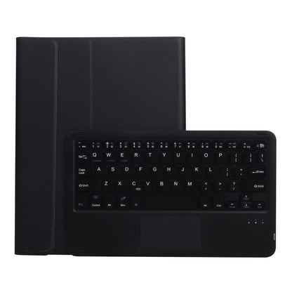 A11B-A Lambskin Texture Square Keycap Bluetooth Keyboard Leather Case with Touch Control For iPad Air 5 / 4 2020 10.9 / Pro 11 inch 2021 & 2020 & 2018(Black) - Universal by buy2fix | Online Shopping UK | buy2fix