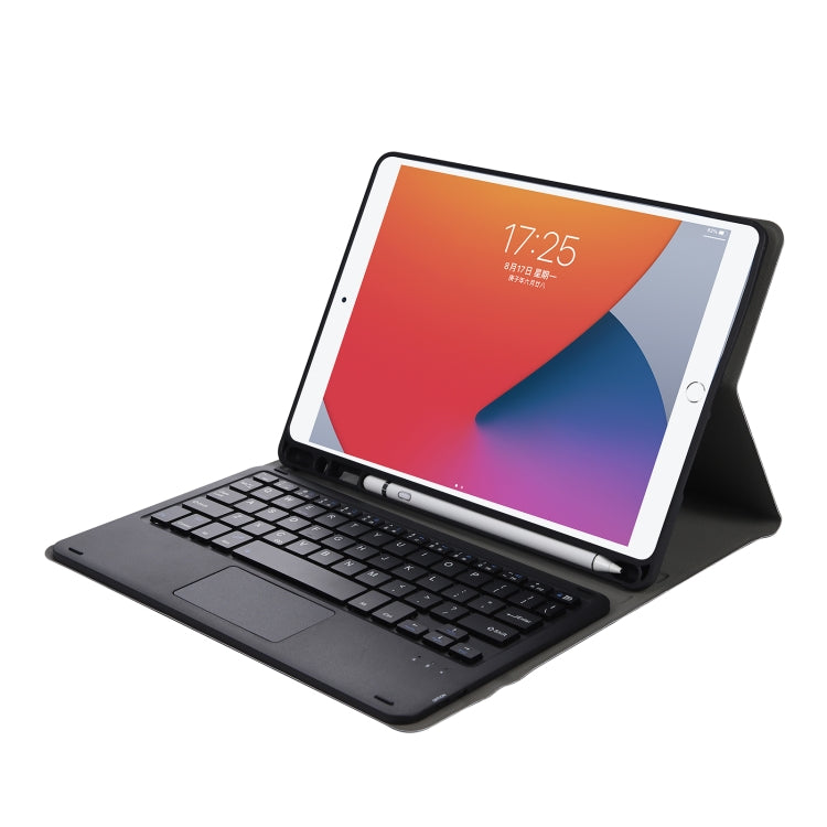 A11B-A Lambskin Texture Square Keycap Bluetooth Keyboard Leather Case with Touch Control For iPad Air 5 / 4 2020 10.9 / Pro 11 inch 2021 & 2020 & 2018(Blue) - Universal by buy2fix | Online Shopping UK | buy2fix