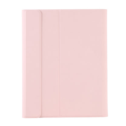 A11B-A Lambskin Texture Square Keycap Bluetooth Keyboard Leather Case with Touch Control For iPad Air 5 / 4 2020 10.9 / Pro 11 inch 2021 & 2020 & 2018(Pink) - Universal by buy2fix | Online Shopping UK | buy2fix
