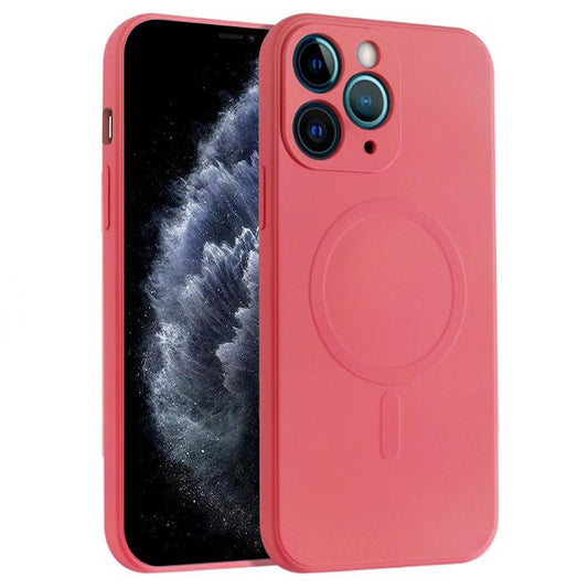 For iPhone 11 Pro Max Liquid Silicone Full Coverage Magsafe Phone Case (Red) - iPhone 11 Pro Max Cases by buy2fix | Online Shopping UK | buy2fix