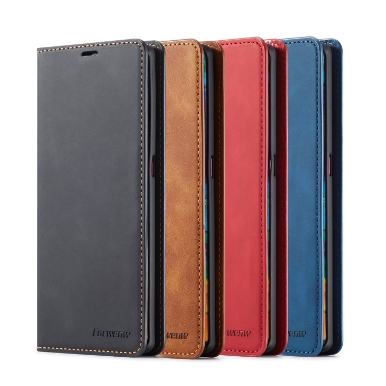 For Huawei Mate 30 Pro Forwenw Dream Series Oil Edge Strong Magnetism Horizontal Flip Leather Case with Holder & Card Slots & Wallet & Photo Frame(Brown) - Huawei Cases by Forwenw | Online Shopping UK | buy2fix