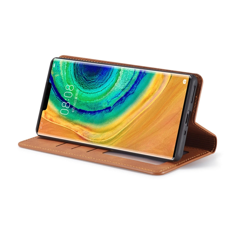 For Huawei Mate 30 Forwenw Dream Series Oil Edge Strong Magnetism Horizontal Flip Leather Case with Holder & Card Slots & Wallet & Photo Frame(Brown) - Huawei Cases by Forwenw | Online Shopping UK | buy2fix