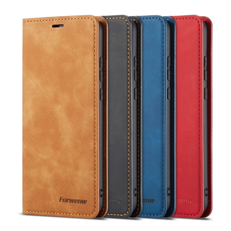 For Huawei P20 Forwenw Dream Series Oil Edge Strong Magnetism Horizontal Flip Leather Case with Holder & Card Slots & Wallet & Photo Frame(Brown) - Huawei Cases by Forwenw | Online Shopping UK | buy2fix