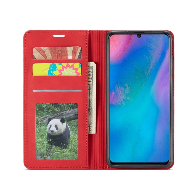 For Huawei P30 Forwenw Dream Series Oil Edge Strong Magnetism Horizontal Flip Leather Case with Holder & Card Slots & Wallet & Photo Frame(Red) - Huawei Cases by Forwenw | Online Shopping UK | buy2fix