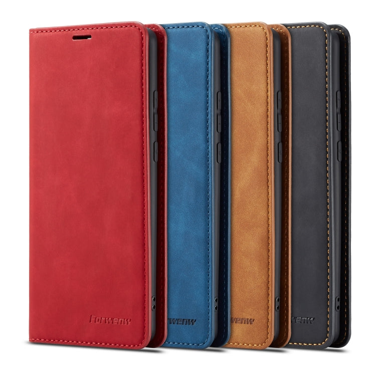 For Huawei P30 Pro Forwenw Dream Series Oil Edge Strong Magnetism Horizontal Flip Leather Case with Holder & Card Slots & Wallet & Photo Frame(Blue) - Huawei Cases by Forwenw | Online Shopping UK | buy2fix