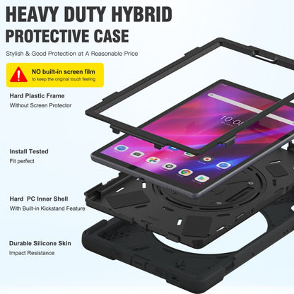 For Lenovo Tab K10 / M10 Plus Silicone + PC Protective Tablet Case(Black) - Lenovo by buy2fix | Online Shopping UK | buy2fix