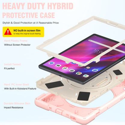 For Lenovo Tab K10 / M10 Plus Silicone + PC Protective Tablet Case(Cherry Blossom Pink) - Lenovo by buy2fix | Online Shopping UK | buy2fix