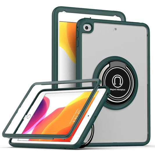 Shadow PC Tablet Case with Ring Holde For iPad mini 5 / 4(Dark Green) - iPad Mini 4 & 3 & 2 & 1 Cases by buy2fix | Online Shopping UK | buy2fix