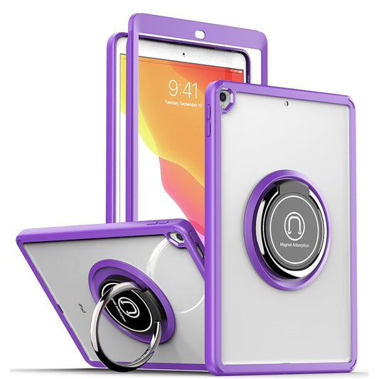 Shadow PC Tablet Case with Ring Holde For iPad 10.2 / 10.5 2019 / 2020(Purple) - iPad Pro 10.5 inch Cases by buy2fix | Online Shopping UK | buy2fix