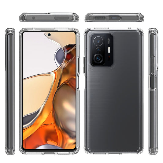 For Xiaomi Mi 11T / 11T Pro Shockproof Scratchproof TPU + Acrylic Protective Phone Case(Transparent) by buy2fix