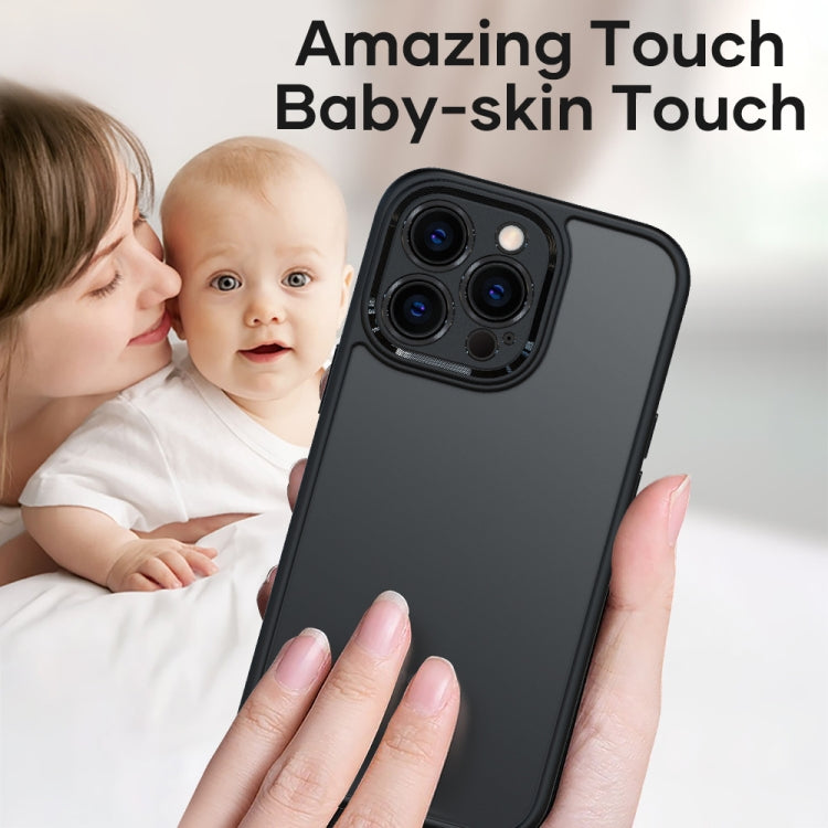 For iPhone 13 Pro ROCK U-shield Skin-like PC+TPU Phone Case (Black) - iPhone 13 Pro Cases by ROCK | Online Shopping UK | buy2fix