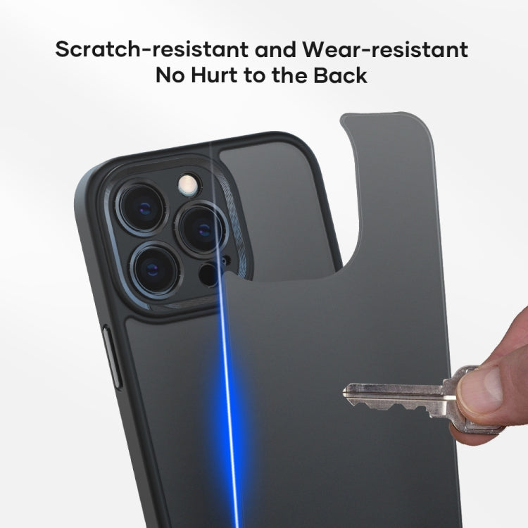 For iPhone 13 Pro ROCK U-shield Skin-like PC+TPU Phone Case (Black) - iPhone 13 Pro Cases by ROCK | Online Shopping UK | buy2fix