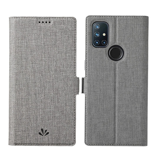 For OnePlus Nord N10 5G ViLi K Series Shockproof Magnetic Buckle Leather Phone Case(Grey)