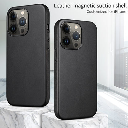 For iPhone 13 PU + TPU Magsafe Magnetic Phone Case(Midnight Black) - iPhone 13 Cases by buy2fix | Online Shopping UK | buy2fix