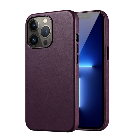 For iPhone 13 PU + TPU Magsafe Magnetic + IC Chip Phone Case(Crimson Cherry) - iPhone 13 Cases by buy2fix | Online Shopping UK | buy2fix