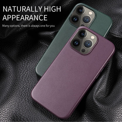 For iPhone 13 PU + TPU Magsafe Magnetic + IC Chip Phone Case(Cedar Green) - iPhone 13 Cases by buy2fix | Online Shopping UK | buy2fix