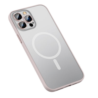 For iPhone 13 Pro Max MagSafe Matte Phone Case (Pink) - iPhone 13 Pro Max Cases by buy2fix | Online Shopping UK | buy2fix