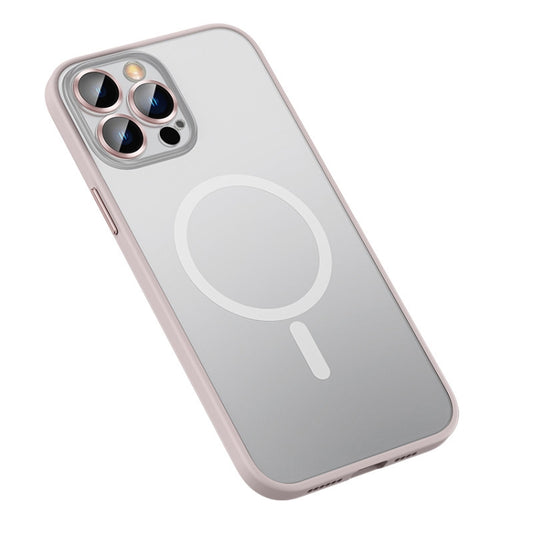 For iPhone 13 Pro Max MagSafe Matte Phone Case (Pink) - iPhone 13 Pro Max Cases by buy2fix | Online Shopping UK | buy2fix