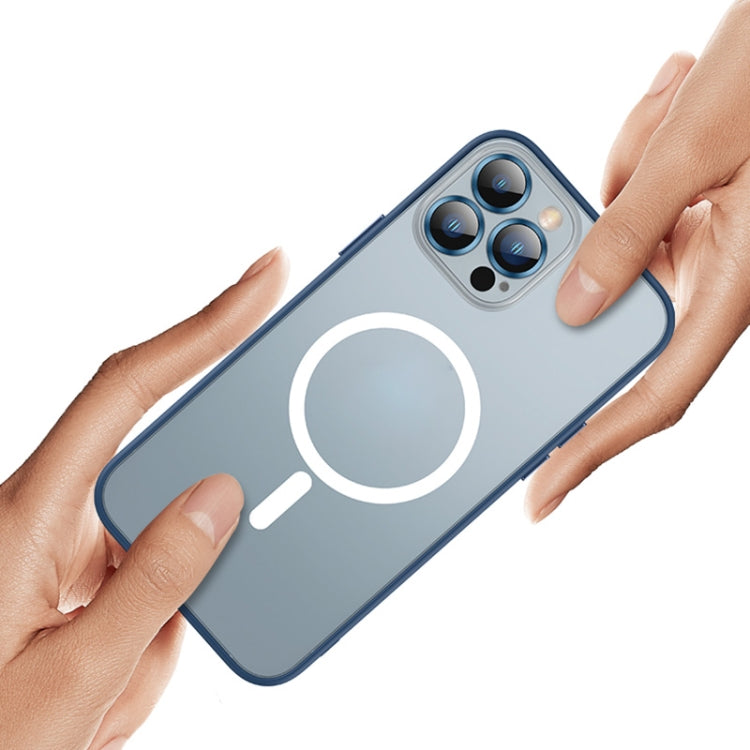 For iPhone 13 Pro MagSafe Matte Phone Case (Dark Blue) - iPhone 13 Pro Cases by buy2fix | Online Shopping UK | buy2fix