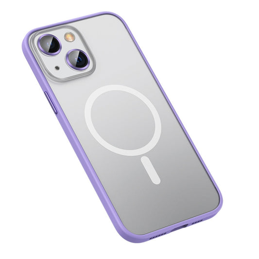 For iPhone 13 MagSafe Matte Phone Case(Purple) - iPhone 13 Cases by buy2fix | Online Shopping UK | buy2fix
