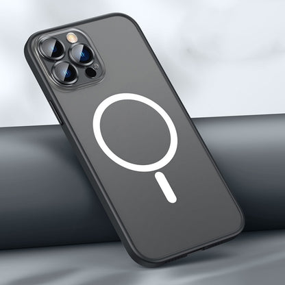 For iPhone 12 Pro Max MagSafe Matte Phone Case(Black) by buy2fix