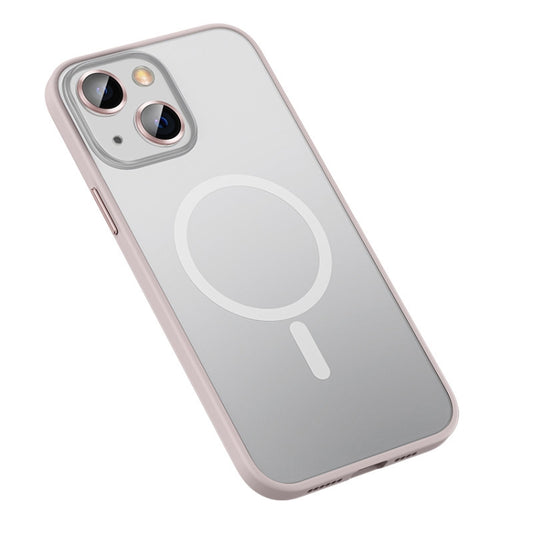For iPhone 12 MagSafe Matte Phone Case(Pink) - iPhone 12 / 12 Pro Cases by buy2fix | Online Shopping UK | buy2fix