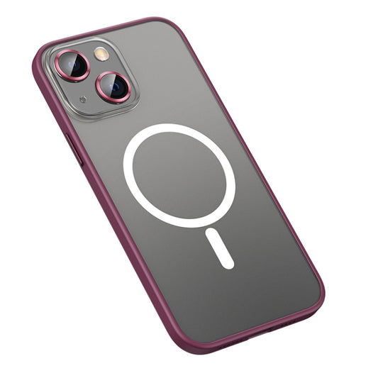 For iPhone 12 MagSafe Matte Phone Case(Red) - iPhone 12 / 12 Pro Cases by buy2fix | Online Shopping UK | buy2fix