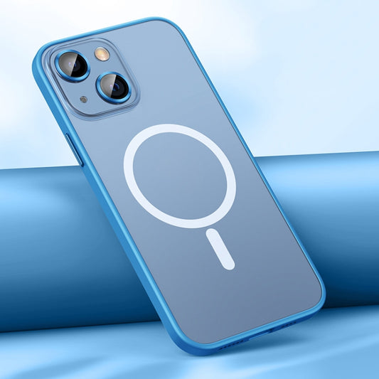 For iPhone 12 MagSafe Matte Phone Case(Sierra Blue) - iPhone 12 / 12 Pro Cases by buy2fix | Online Shopping UK | buy2fix
