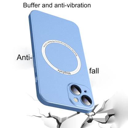 For iPhone 12 Pro Max Frosted PC Magsafe Case(Navy Blue) by buy2fix