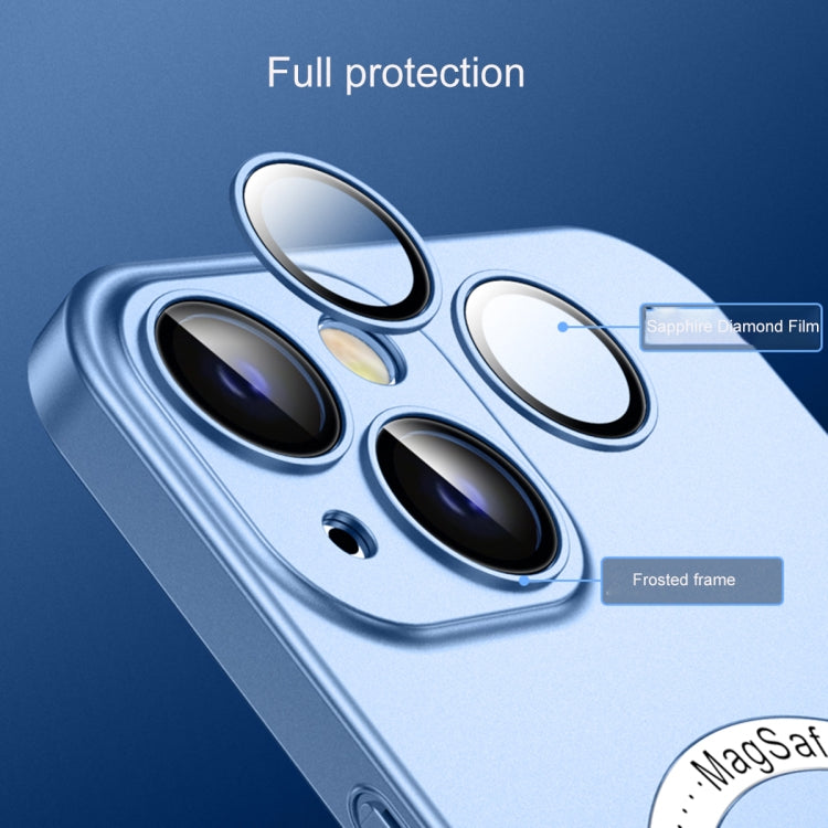 For iPhone 12 Pro Max Frosted PC Magsafe Case(Navy Blue) by buy2fix