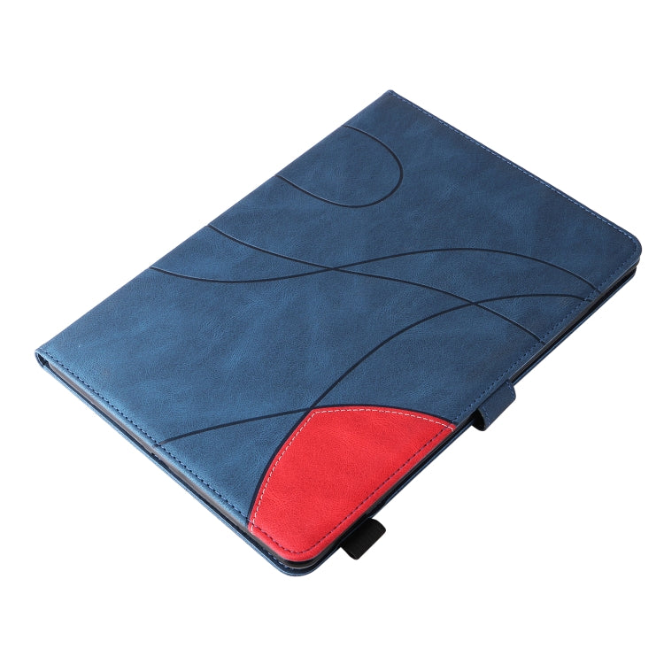 Dual-color Splicing Horizontal Flip Leather Tablet Case For iPad mini 6(Blue) - More iPad Cases by buy2fix | Online Shopping UK | buy2fix