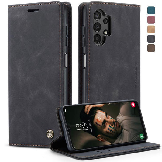 For Samsung Galaxy A13 4G/A13 5G/A04S/A04/M13 5G CaseMe 013 Multifunctional Horizontal Flip Leather Phone Case(Black) - Galaxy Phone Cases by CaseMe | Online Shopping UK | buy2fix