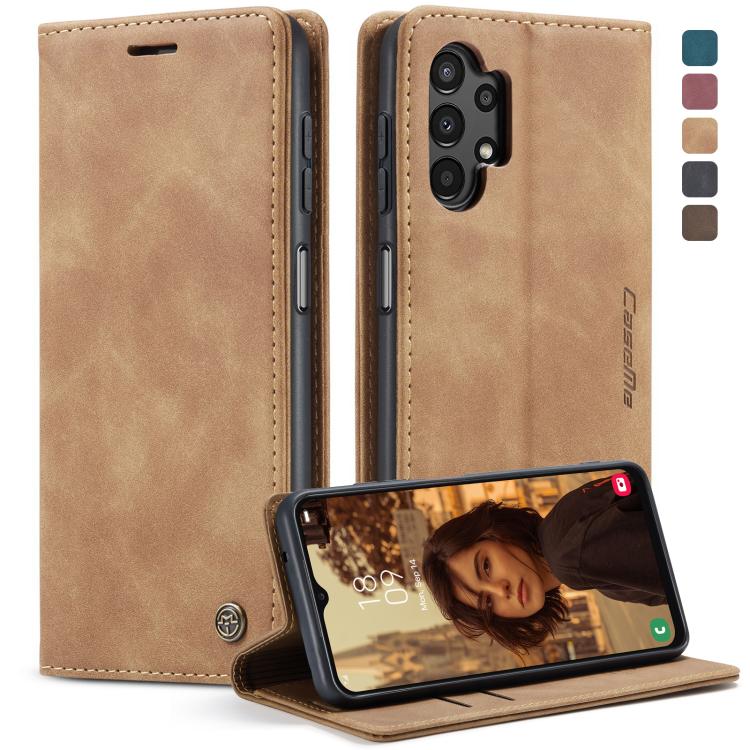 For Samsung Galaxy A13 4G/A13 5G/A04S/A04/M13 5G CaseMe 013 Multifunctional Horizontal Flip Leather Phone Case(Brown) by CaseMe
