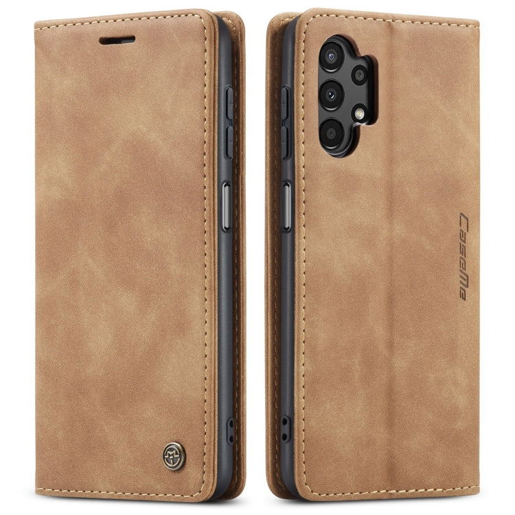 For Samsung Galaxy A13 4G/A13 5G/A04S/A04/M13 5G CaseMe 013 Multifunctional Horizontal Flip Leather Phone Case(Brown) by CaseMe