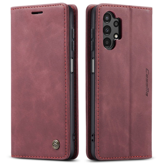 For Samsung Galaxy A13 4G/A13 5G/A04S/A04/M13 5G CaseMe 013 Multifunctional Horizontal Flip Leather Phone Case(Wine Red) by CaseMe