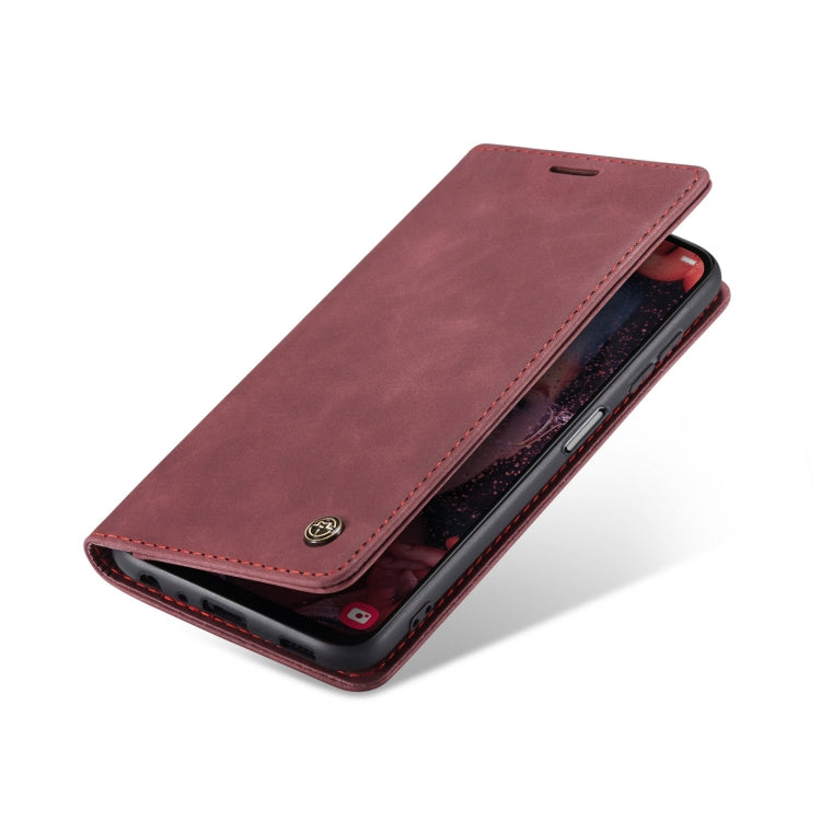 For Samsung Galaxy A13 4G/A13 5G/A04S/A04/M13 5G CaseMe 013 Multifunctional Horizontal Flip Leather Phone Case(Wine Red) by CaseMe