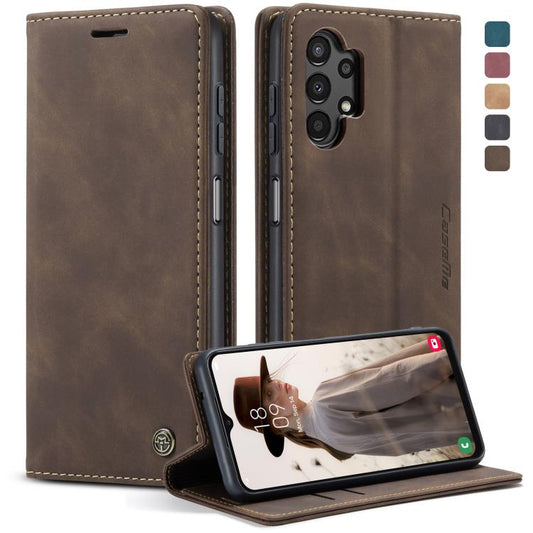 For Samsung Galaxy A13 4G/A13 5G/A04S/A04/M13 5G CaseMe 013 Multifunctional Horizontal Flip Leather Phone Case(Coffee) - Galaxy Phone Cases by CaseMe | Online Shopping UK | buy2fix