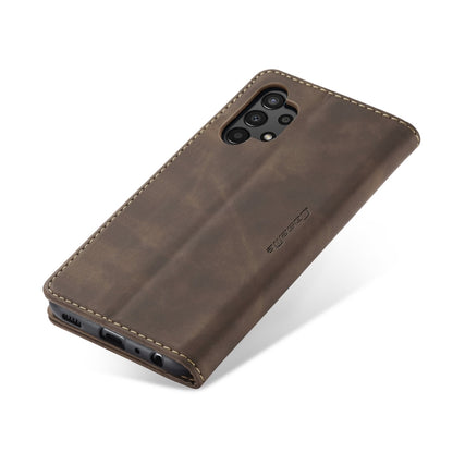 For Samsung Galaxy A13 4G/A13 5G/A04S/A04/M13 5G CaseMe 013 Multifunctional Horizontal Flip Leather Phone Case(Coffee) - Galaxy Phone Cases by CaseMe | Online Shopping UK | buy2fix