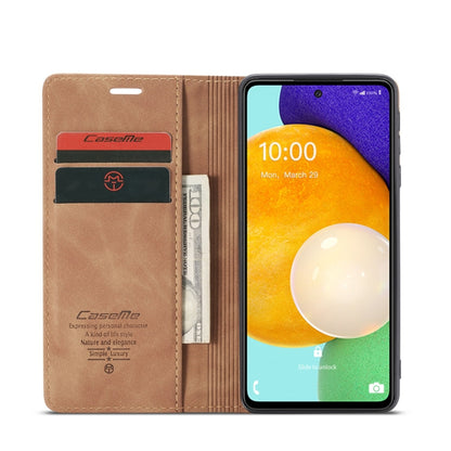 For Samsung Galaxy A53 5G CaseMe 013 Multifunctional Horizontal Flip Leather Phone Case(Brown) - Galaxy Phone Cases by CaseMe | Online Shopping UK | buy2fix