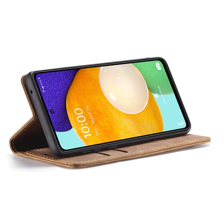 For Samsung Galaxy A53 5G CaseMe 013 Multifunctional Horizontal Flip Leather Phone Case(Brown) - Galaxy Phone Cases by CaseMe | Online Shopping UK | buy2fix