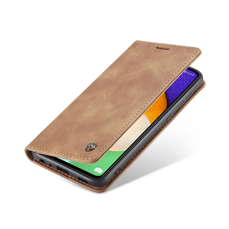 For Samsung Galaxy A53 5G CaseMe 013 Multifunctional Horizontal Flip Leather Phone Case(Brown) - Galaxy Phone Cases by CaseMe | Online Shopping UK | buy2fix